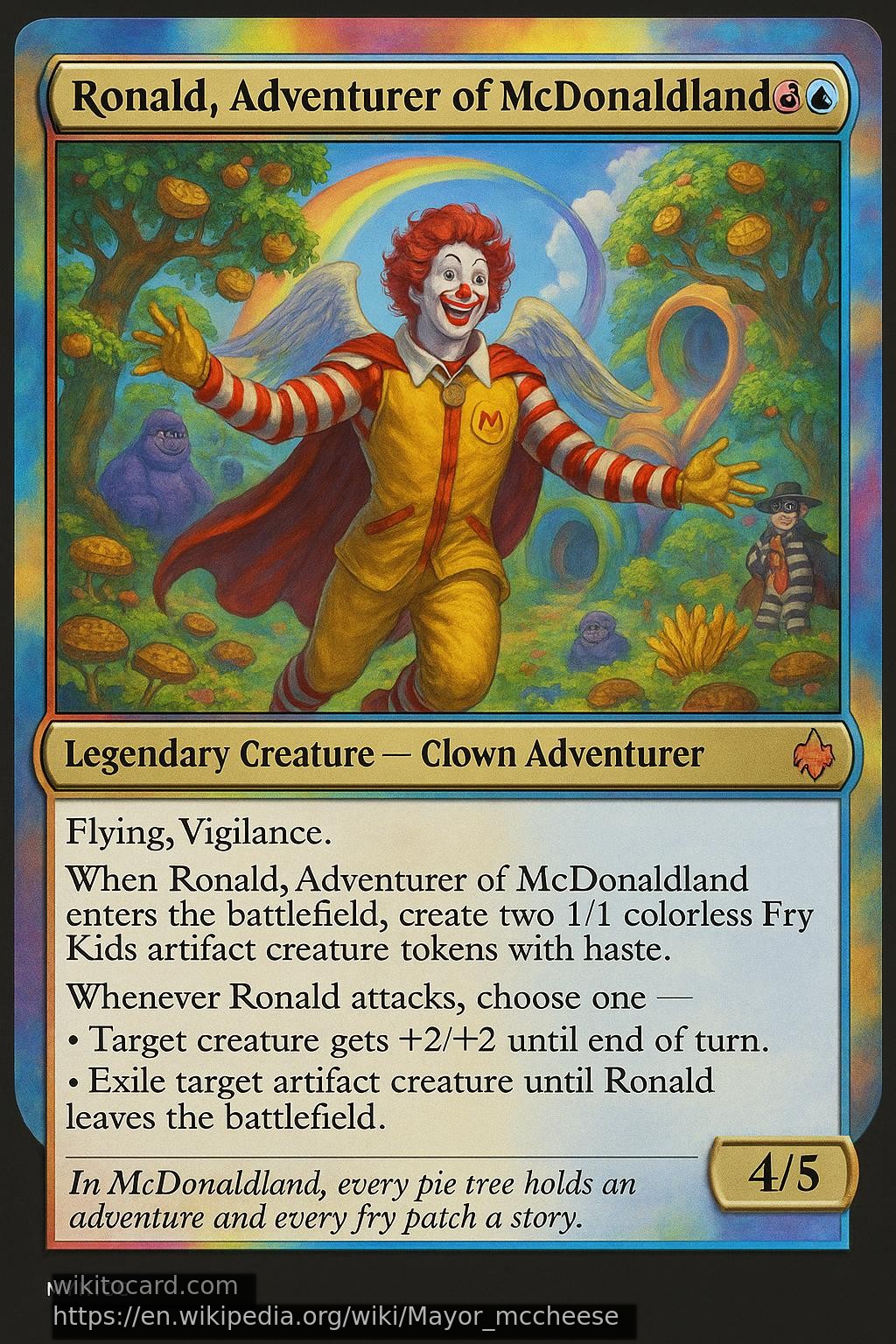 Ronald, Adventurer of McDonaldland